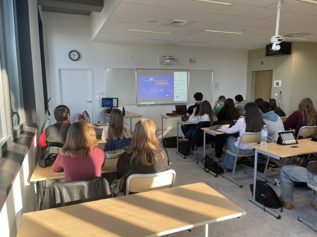 🌍 Visio européenne pour nos terminales AMC !